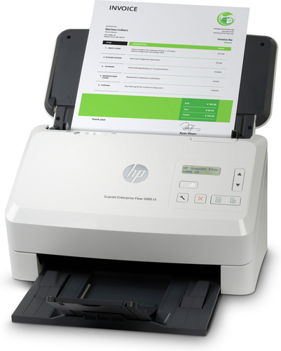 HP Scanjet Enterprise Flow 5000 s5. Maximum scan size: 216 x 3100 mm, Optical scanning resolution: 600 x 600 DPI. Scanner 