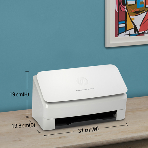 HP Scanjet Enterprise Flow 5000 s5. Maximum scan size: 216 x 3100 mm, Optical scanning resolution: 600 x 600 DPI. Scanner 