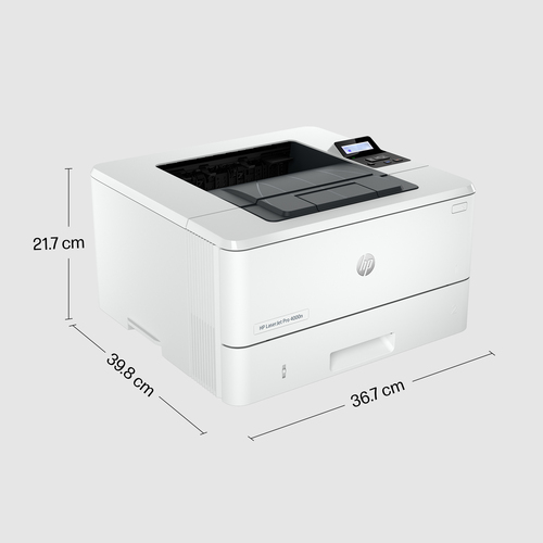 HP LaserJet Pro 4002dn Black and white Printer, Ethernet Only. Print technology: Laser. Number of print cartridges: 1, Max