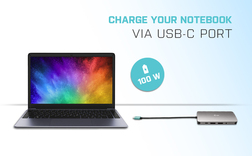 i-tec USB Type C Docking Station for Tablet PC, Notebook - 100 W Power Supply - 6 x USB Ports - 2 x USB 2.0 - USB Type-C -