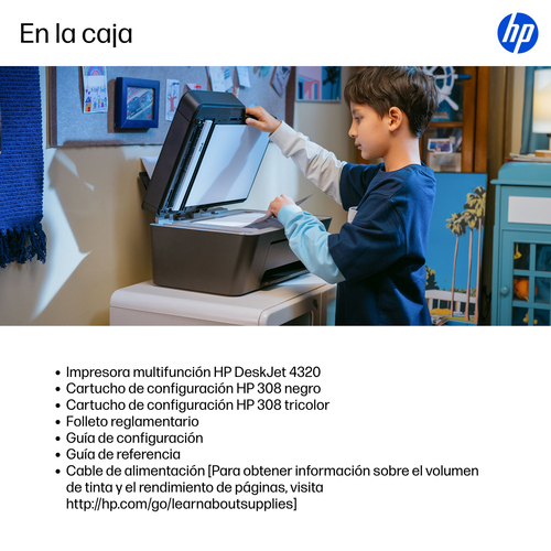 HP Deskjet 4320 Wireless Inkjet Multifunction Printer - Colour - Grey - Copier/Fax/Printer/Scanner - 4800 x 1200 dpi Print