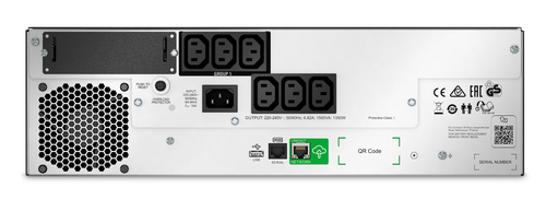APC Smart-UPS Line-interactive USV - 1,50 kVA/1,35 kW - 3U Rackmontage - AVR - 3 Stunde(n) Aufladen - 5,10 Minute(n) Stand