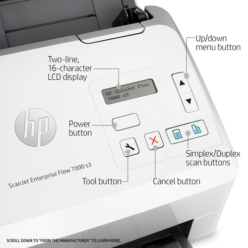 HP Scanjet 7000 s3 Sheetfed Scanner - 600 dpi Optical - 48-bit Color - 75 ppm (Mono)