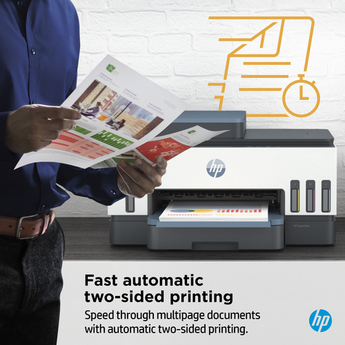 HP 7305 Wireless Smart Tank Inkjet Multifunction Printer - Colour - Grey - Copier/Fax/Printer/Scanner - 23 ppm Mono/22 ppm