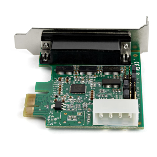 StarTech.com Multiport Serial Adapter - PCI Express 1.1 x1 - 4 x DB-9 RS-232 - Serial, Via Cable - 921.60 kbit/s - 16950 -