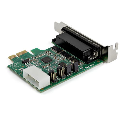 StarTech.com Multiport Serial Adapter - PCI Express 1.1 x1 - 4 x DB-9 RS-232 - Serial, Via Cable - 921.60 kbit/s - 16950 -