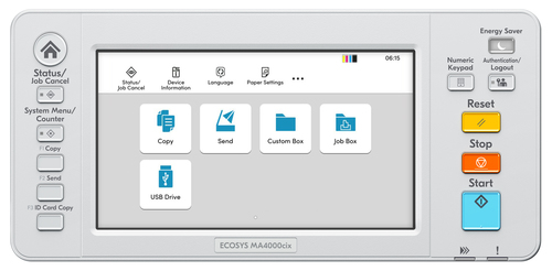 KYOCERA ECOSYS MA4000cix. Drucktechnologie: Laser, Drucken: Farbdruck, Maximale Auflösung: 1200 x 1200 DPI, Druckgeschwind