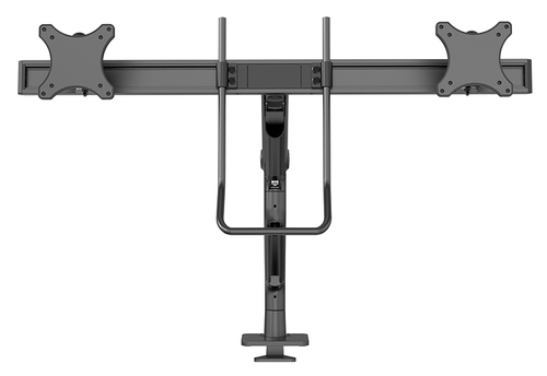 Neomounts NEXT One Mounting Arm for Monitor, Display - Black - Height Adjustable - 2 Display(s) Supported - 43.2 cm to 68.