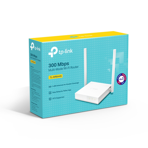 TP-Link Wi-Fi 4 IEEE 802.11n Ethernet Wireless Router - 2.40 GHz ISM Band - 2 x Antenna(2 x External) - 37.50 MB/s Wireles