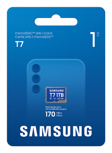 Carte microSDXC Samsung MB-MB1T0T - 1 To - Classe 10/UHS-I (U3) - V30 - 170 Mo/s en Lecture