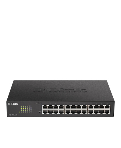 D-Link DGS-1100 DGS-1100-24V2 24 Ports Manageable Ethernet Switch - 2 Layer Supported - Twisted Pair - 1U High - Rack-moun