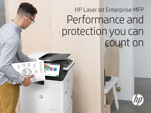 HP LaserJet Enterprise M635fht Laser Multifunction Printer - Monochrome - Copier/Fax/Printer/Scanner - 65 ppm Mono Print -