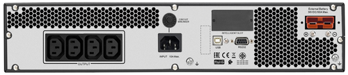 APC by Schneider Electric Easy UPS UPS Online de Dupla Conversão - 1 kVA/800 W - 4U Montável sobre rack - 4 Hora Recarrega