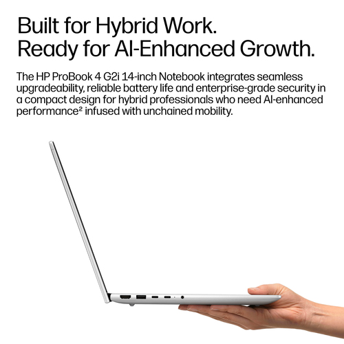 HP ProBook 4 G2i 35.6 cm (14") Notebook - WUXGA - Intel Core 5 Series 3 320 - 32 GB - 512 GB SSD - Pike Silver Aluminum - 