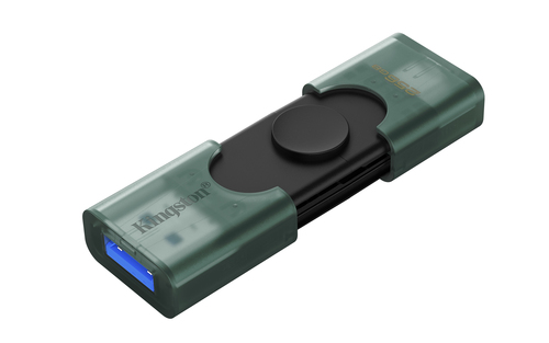 Kingston DataTraveler Duo 256 GB USB 3.2 (Geração 1) Tipo C Unidade Flash - 1