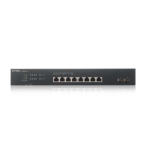 ZYXEL XS1930-10 8 Ports Manageable Ethernet Switch - 10 Gigabit Ethernet - 10GBase-X, 10GBase-T - 2 Layer Supported - Modu