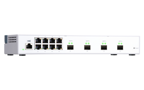 QNAP QSW-M408S. Tipo de switch: Gerido, Camada de switches: L2. Tipos de portas ethernet Basic switching RJ-45: Gigabit Et