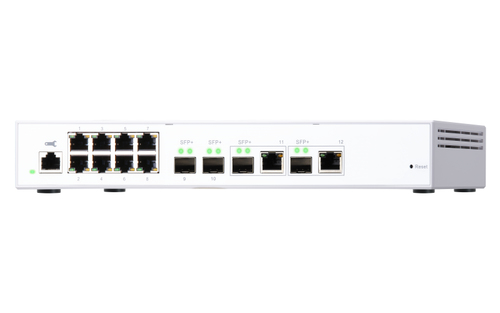 QNAP QSW-M408-2C. Tipo de switch: Gerido, Camada de switches: L2. Tipos de portas ethernet Basic switching RJ-45: 10G Ethe