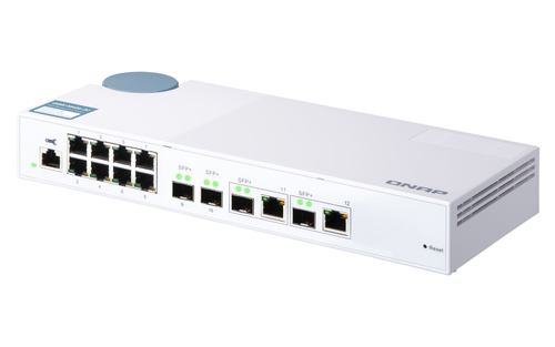 QNAP QSW-M408-2C. Tipo de switch: Gerido, Camada de switches: L2. Tipos de portas ethernet Basic switching RJ-45: 10G Ethe