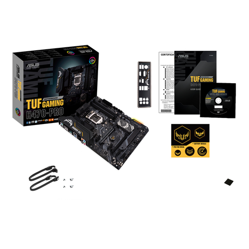 ASUS TUF GAMING H470-PRO. Processor manufacturer: Intel, Compatible processor series: Intel® Celeron®, Intel® Core™ i3, In