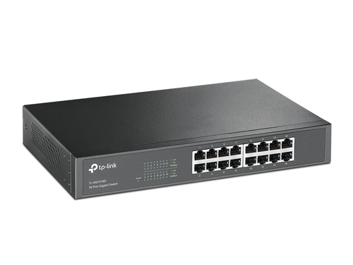 TP-Link TL-SG1016D 16 Anschlüsse Ethernet-Switch - Gigabit-Ethernet - 10/100/1000Base-T - 2 Unterstützte Netzwerkschicht -