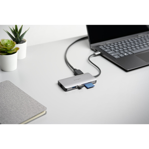 Kensington UH1400P USB Type C Docking Station for Monitor, Projector - Charging Capability - Memory Card Reader - SD - 100