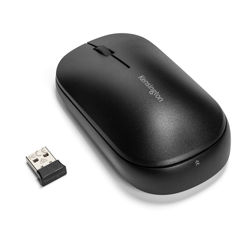 Kensington SureTrack Mouse - Bluetooth/Radio Frequency - USB 2.0 Type A - Optical - 3 Button(s) - Black - TAA Compliant - 