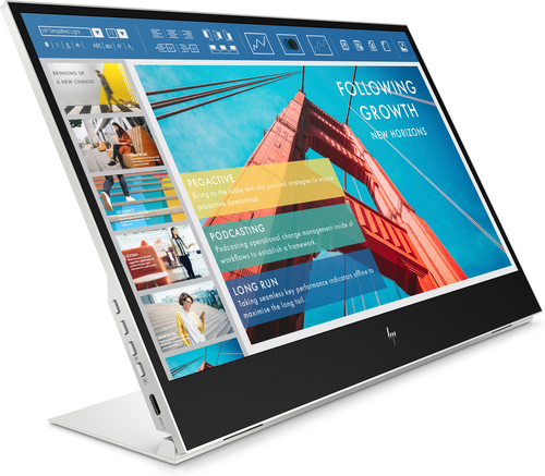 HP E-Series E14 G4 Portable Monitor. Display diagonal: 35.6 cm (14"), Display resolution: 1920 x 1080 pixels, HD type: Ful