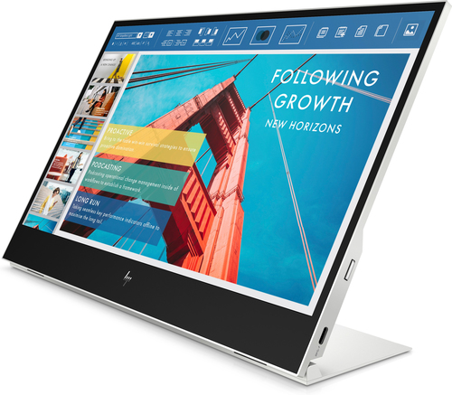 HP E-Series E14 G4 Portable Monitor. Display diagonal: 35.6 cm (14"), Display resolution: 1920 x 1080 pixels, HD type: Ful