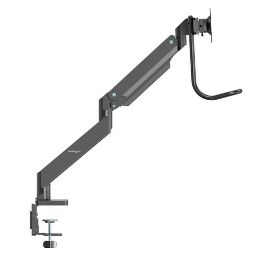 StarTech.com Desk Mount Dual Monitor Arm, Ergonomic VESA Mount 32" (17.6lb/8kg) Displays, Crossbar Handle for Full Motion,