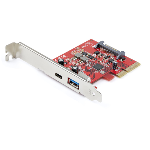 StarTech.com USB Adapter - PCI Express x4 - Plug-in Card - Red - UASP Support - 2 Total USB Port(s) - 2 USB 3.1 Port(s) - 