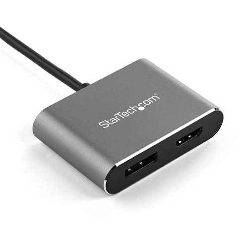 StarTech.com Video Adapter - 1 Each - 1 x Type C USB Male - 1 x HDMI 2.0 Digital Audio/Video Female, 1 x DisplayPort 1.2 D