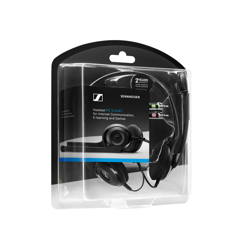 Cuffie Sennheiser PC 3 CHAT Cavo Over-the-head Stereo - Nero - Binaural - Supra-aural - 32 Ohm - 42 Hz a 17 kHz - 200 cm C