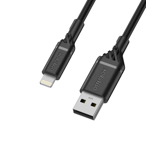 OtterBox Câble performance USB A / Lightning  - 1 metre - Noir - Certifié Apple MFI  (charge et transfert de données)