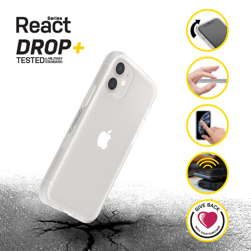 OtterBox React Estojo para Apple iPhone 12mini Smartphone - Claro - Macio