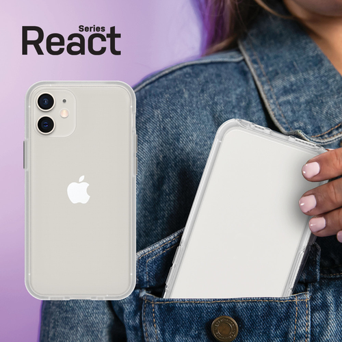 OtterBox React Estojo para Apple iPhone 12mini Smartphone - Claro - Macio