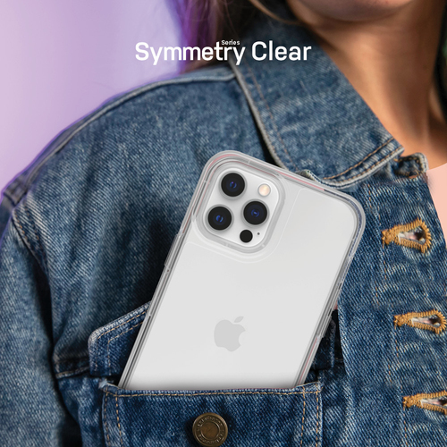 OtterBox Symmetry Series Clear Estojo para Apple iPhone 12, iPhone 12 Pro Smartphone - Claro - Resistente a riscos, Resist