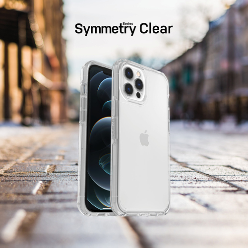 OtterBox Symmetry Series Clear Estojo para Apple iPhone 12, iPhone 12 Pro Smartphone - Claro - Resistente a riscos, Resist