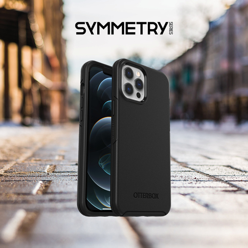OtterBox Symmetry Estojo para Apple iPhone 12, iPhone 12 Pro Smartphone - Preto - Resistente a quedas, Resistente a golpes