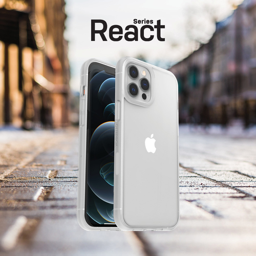 OtterBox React Estojo para Apple iPhone 12, iPhone 12 Pro Smartphone - Claro - Macio