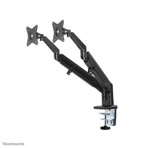 Neomounts DS70-810BL2 Mounting Arm for Monitor, Flat Panel Display - Black - Height Adjustable - 2 Display(s) Supported - 