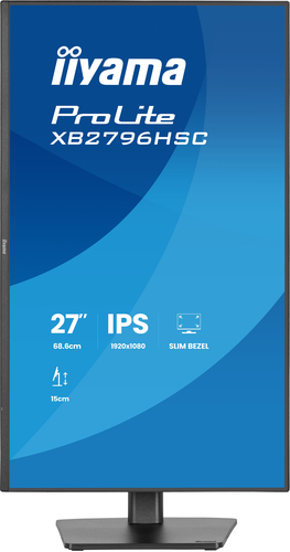 iiyama ProLite XB2796HSC-B1. Taille de l'écran: 68,6 cm (27"), Résolution de l'écran: 1920 x 1080 pixels, Type HD: Full HD