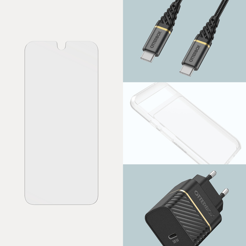 OtterBox Glass Series für Google Pixel 8a, transparent. Markenkompatibilität: Google, Kompatibilität: Pixel 8a, Schutzfunk