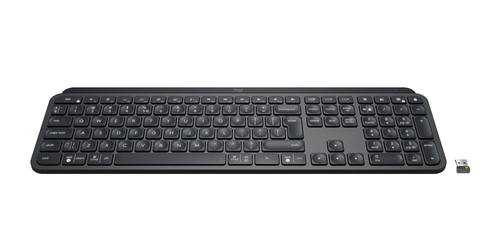 Logitech MX Keys for Business Keyboard - Wireless Connectivity - USB Type A Interface - English (US) - QWERTY Layout - Gra