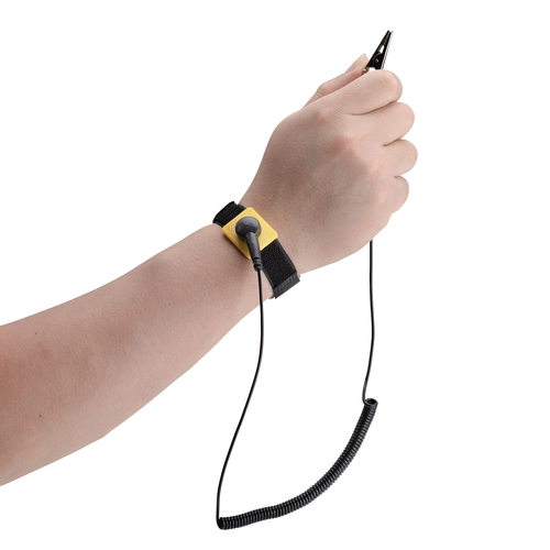 StarTech.com ESD-WRIST-STRAP. Produktfarbe: Schwarz, Einführungsresistanz: 1 MΩ, Stecker: 1 x Banana, 1 x Alligator, 1 x S