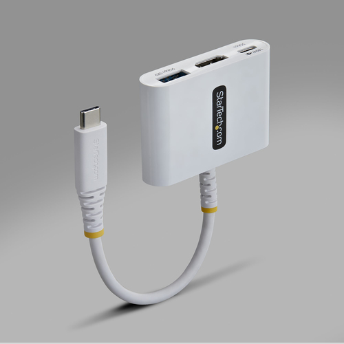 StarTech USB-C to HDMI Multiport Adapter with 140W PD Charging, 4K 60Hz HDMI, USB 5Gbps Hub, Mini Dock - Convert a single 