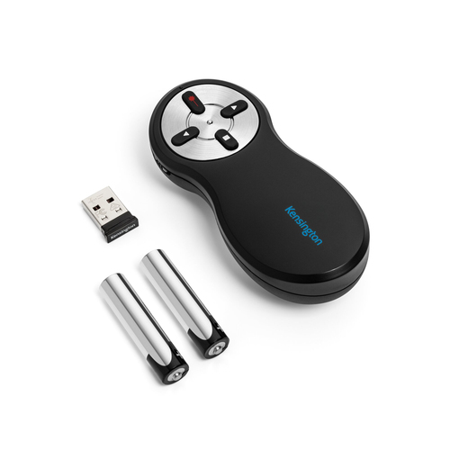 Kensington 33374EU Wireless Device Remote Control - For PC, Mac - Radio Frequency - 20 m Operating Distance - BatteryBlack