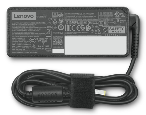 Lenovo 65 W AC Adapter - For Desktop PC - 120 V AC, 230 V AC Input - 20 V DC Output - Black