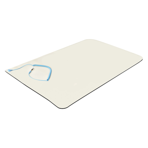 StarTech.com LG-ANTI-STATIC-MAT. Produktfarbe: Beige, Spitzenmaterial: Polyvinylchlorid (PVC), Material Unterseite: Polyvi