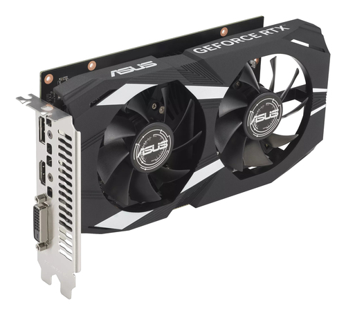ASUS Dual -RTX3050-O6G. Processeur graphique famille: NVIDIA, Processeur graphique: GeForce RTX 3050. Mémoire carte graphi
